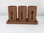 NOVA Cutlery Station – brown
