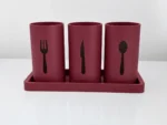 NOVA Cutlery Station – burgundy