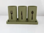 NOVA Cutlery Station – olive