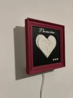 NOVA Love Map Frame – burgundy